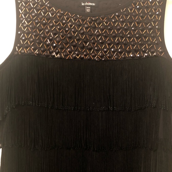 LeChateau sleeveless “Flapper Style” cocktail XL dress.Perfect for the holidays! - Picture 5 of 8